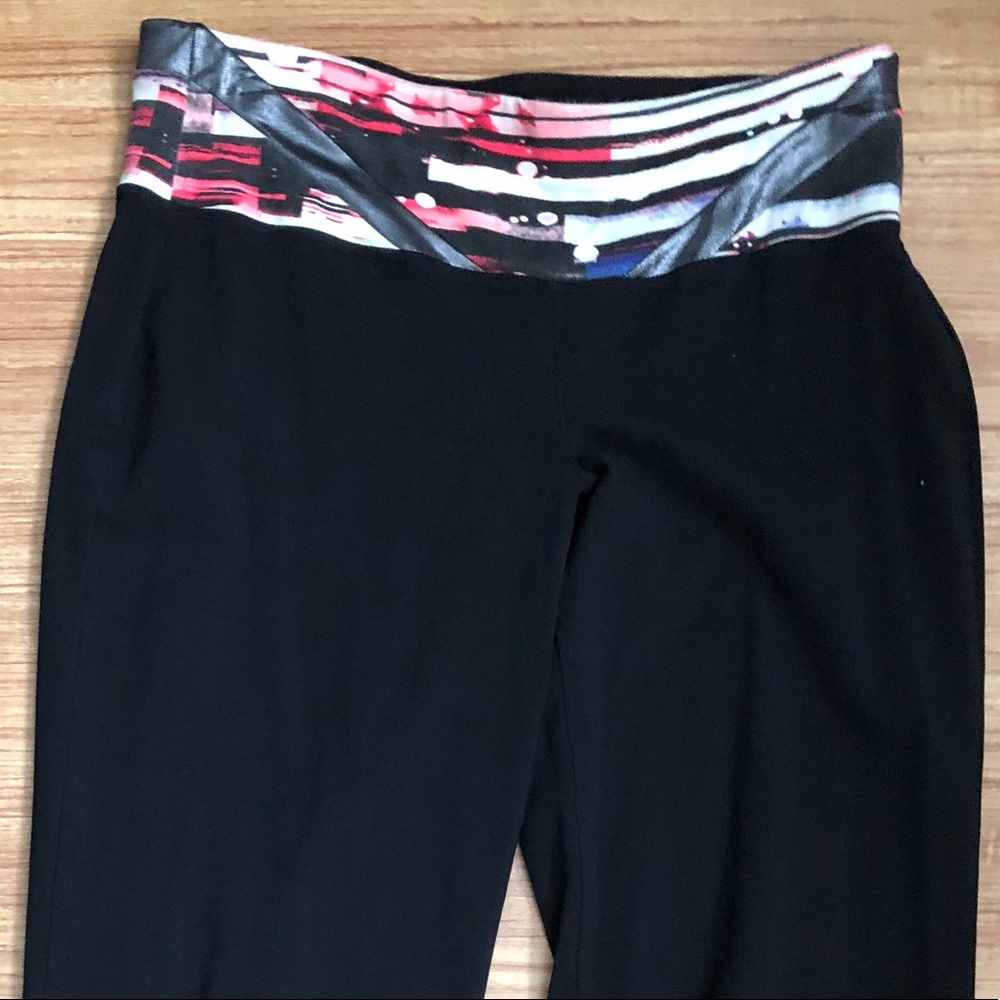 Lane Bryant brand yoga pants pink and black